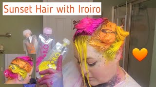 Sunset Hair with Iroiro Hair Dye | Pink Orange Yellow Hair Tutorial