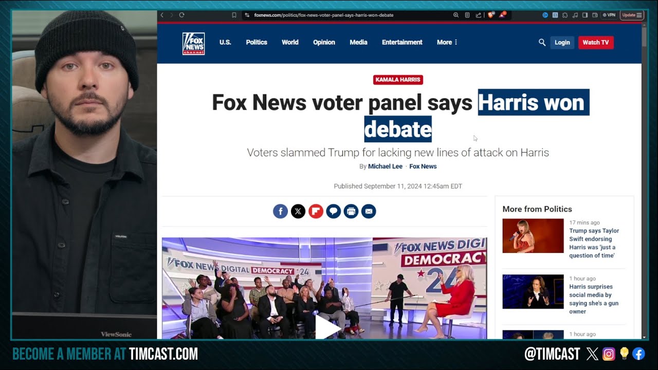 Media Says HARRIS WON TRUMP DEBATE, ABC SLAMMED For Bias, Taylor Swift Endorses Kamala | TimcastNews