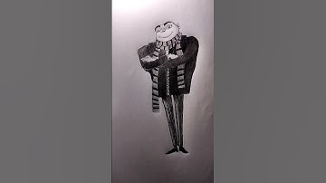 Drawing Gru from Despicable Me 4 ✨🫠#despicableme #shorts #trending #howtodraw