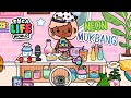 NEON Food Mukbang in Toca Life World!! - Satisfying eating sounds ASMR -