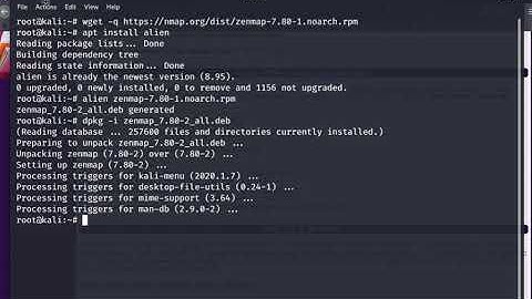 how to install zenmap on kali linux 2020