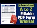 How to Create a Fillable PDF form - step by step Tutorial