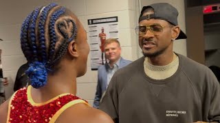 Usher VISITS Claressa Shields Before Her Fight vs Kaye Scott