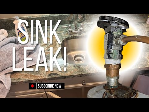 How to Fix a Leaking Shut Off Valve Under a Bar Sink | Fast and Easy