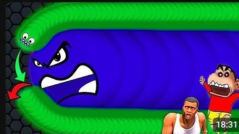 SHINCHAN vs CHOP BIGGEST SNAKE | WORMATE IO WORMS  ZONE x SLITHER IO