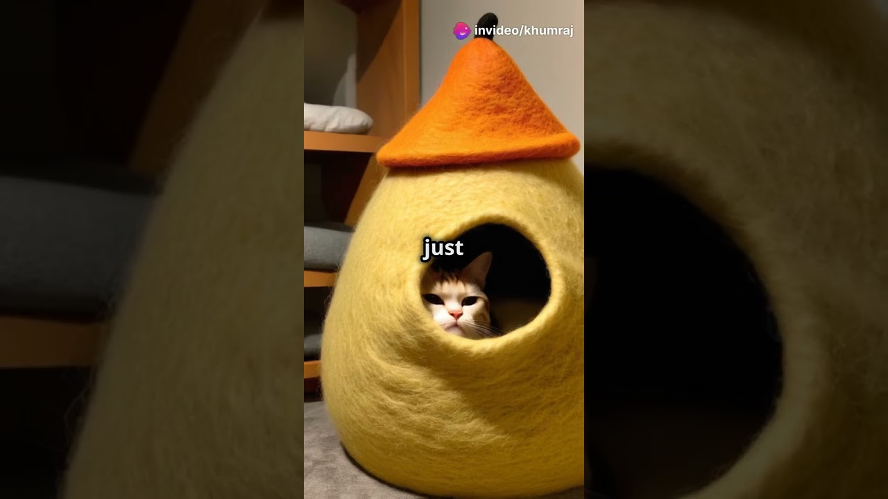 Rokhu felt cat cave 
