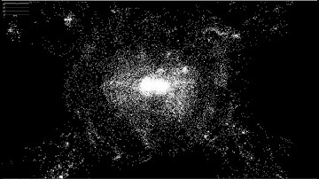 N-body simulation using Python and GPU compute shaders