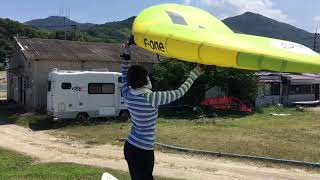 ウィングサーフィンかかってこい！おばさんの遊びサップ編④