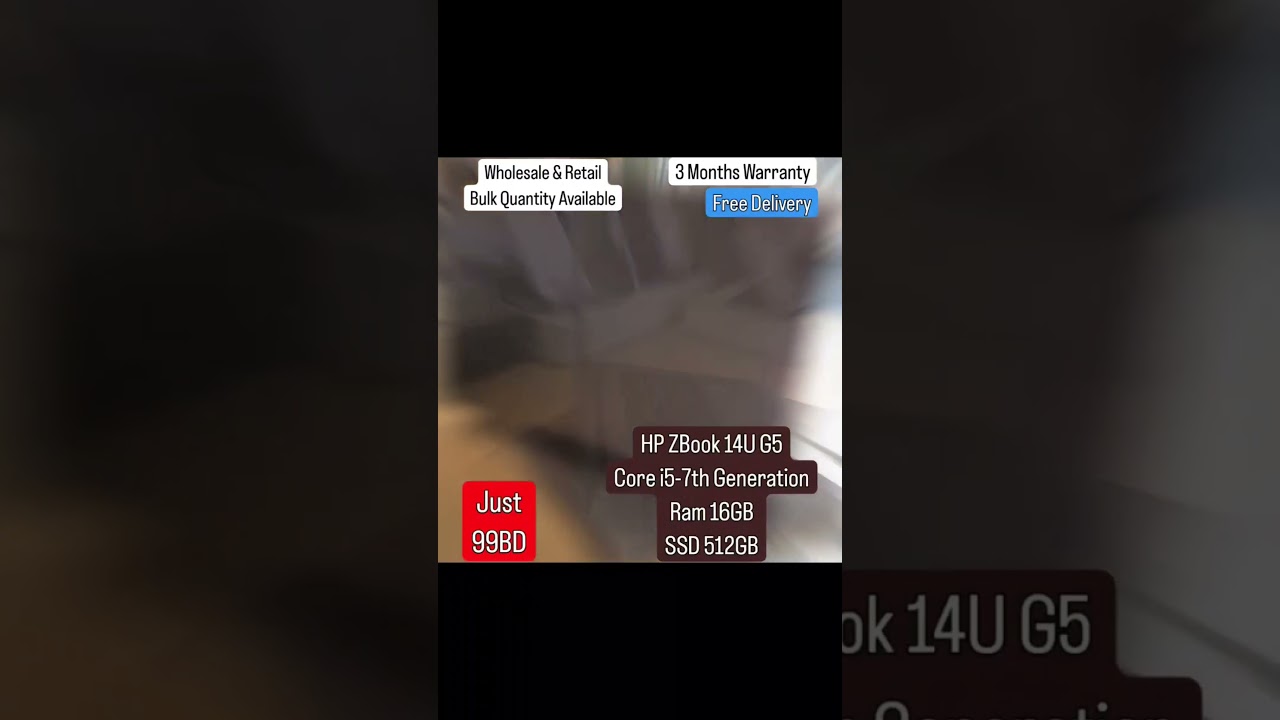 HP ZBook 14U G5 Core i5-7th Generation 