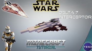 Jedi Delta-7 Aethersprite Starfighter | Minecraft Star Wars tutorial