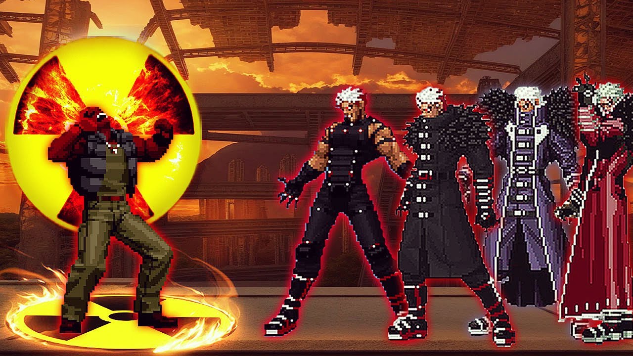 [KOF Mugen] Nuclear Ralf Vs Bosses Krizalid Team