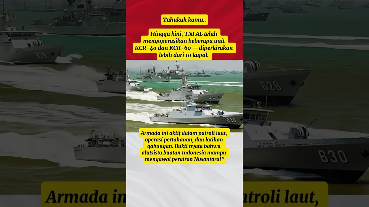 "Berapa Banyak KCR yang Dimiliki TNI AL?" 