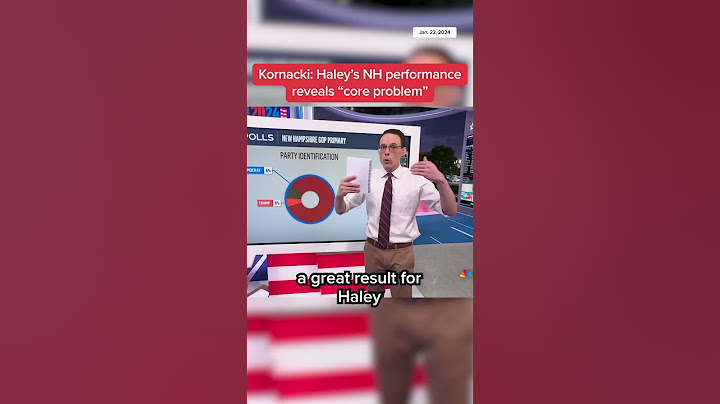 Kornacki: Haley's NH performance reveals 'core problem'
