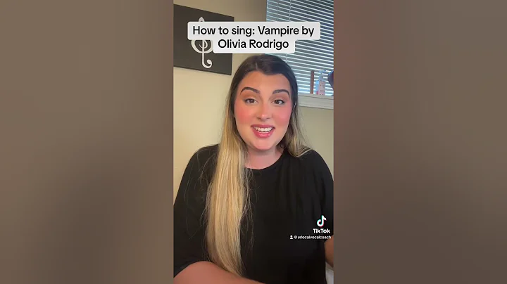 How to sing Vampire by Olivia Rodrigo #vampire #oliviarodrigo #howtosing #vocalcoach #voiceteacher