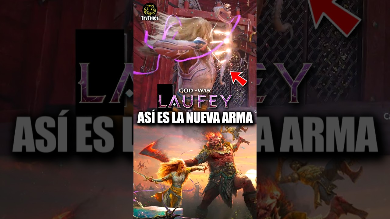 Así es la NUEVA ARMA de God of War Laufey (Un arco Serpentín) 🔥 #trytiger