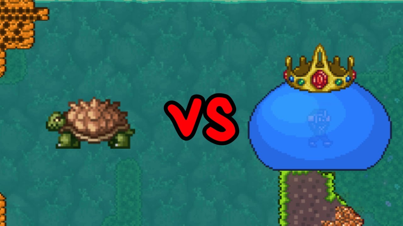 Giant Tortoise vs King Slime - Master Mode