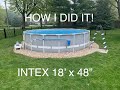 INTEX pool, setup and first impression!