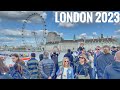 England, London City Tour June 2023 | 4K HDR Virtual Walking Tour around the City | Summer in London