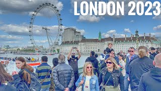 England, London City Tour June 2023 | 4K HDR Virtual Walking Tour around the City | Summer in London