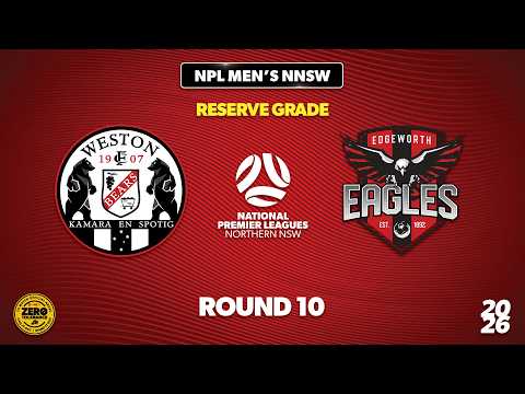 NPL Men's NNSW Reserve Grade Round 10 - Weston Bears v Edgeworth Eagles — football video