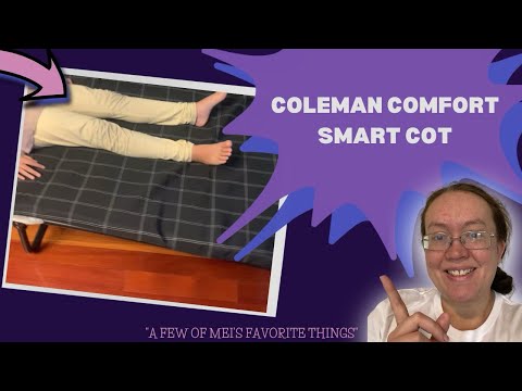 Coleman ComfortSmart  Camping Cot with Mattress Sleeping Pad, Folding Steel Camp Bed with Plush Pad