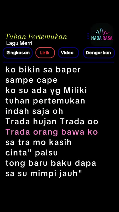 KO BIKIN SA BAPER SAMPE CAPE || Lagu Viral Tiktok #liriklagu #lyrics #shorts