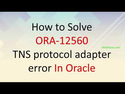 ORA-12560: TNS:protocol adaptor error SOLVED