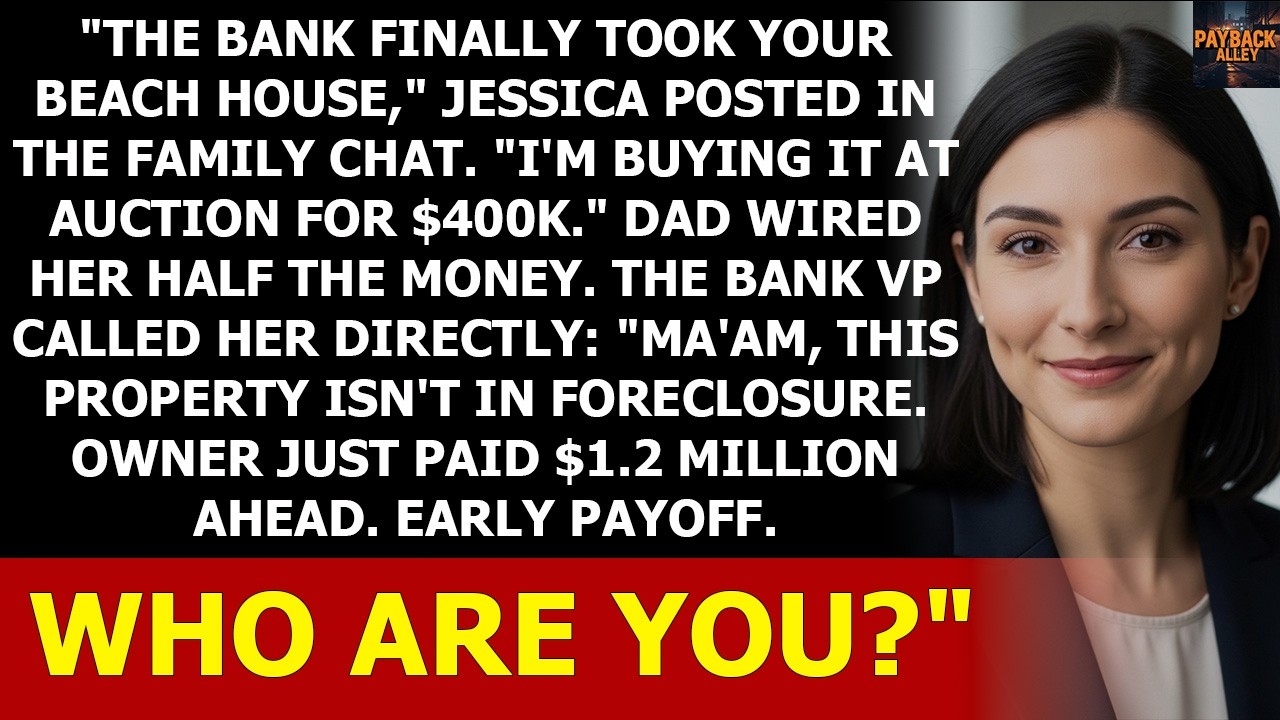 Sister Claimed My 'Foreclosed' Beach House — Then The Bank VP Called About My $1.2M Mortgage Payment