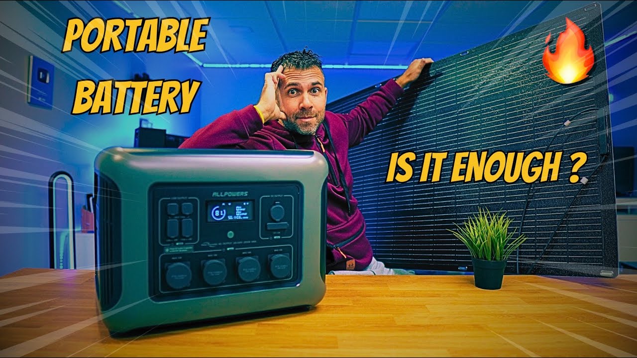 🔋 Portable Battery with Solar Panels 🚀 Allpowers R2500 ⚡ Tests, Pros and Cons ⚖️