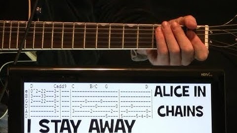 Alice In Chains I Stay Away Guitar Chords Lesson & Tab Tutorial with Solo AIC