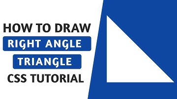 How to draw right angle triangle ||   HTML & CSS   ||   Coding Window