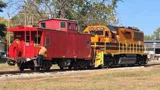 Red Caboose On Shortline Railroad Branch, Last Time!   Rest Of The Story!  Indiana & Ohio Railway