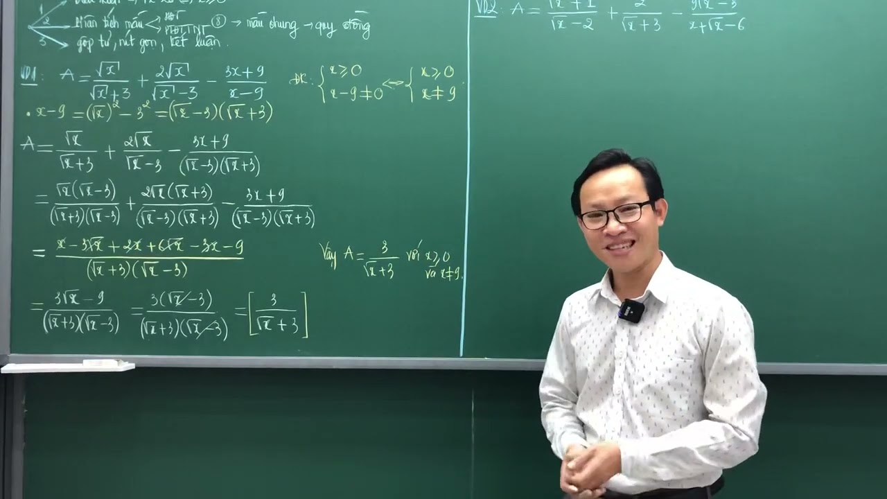 TOÁN 9 - ÔN THI VÀO 10 - RÚT GỌN CĂN THỨC - BUỔI 1 - THẦY KENKA