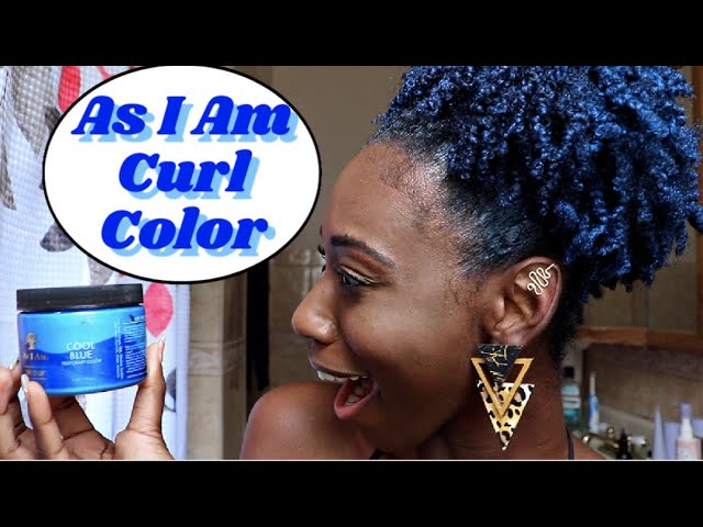 As I Am Curl Color This Blue Is Vibrant Youtube