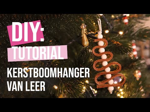 DIY Tutorial: Kerstboomhanger van leer