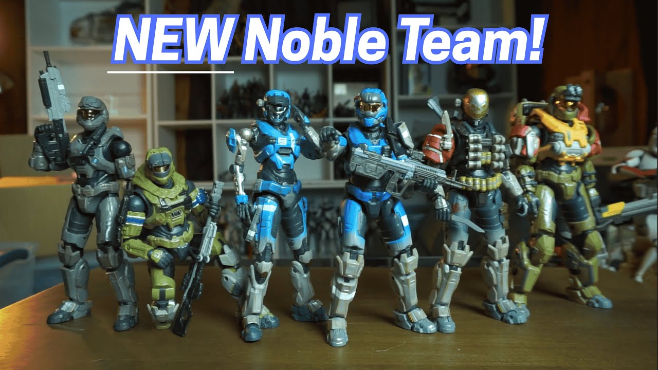Noble Team Got an UPGRADE! Jazwares Spartan Collection Halo Reach 6.5