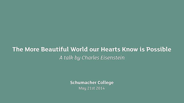 Earth Talk: The More Beautiful World our Hearts Kn...