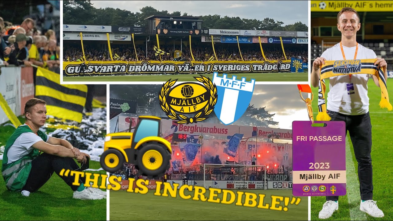 The SMALLEST VILLAGE In Europe With TOP FLIGHT FOOTBALL🤩 I Went PITCHSIDE At MJÄLLBY AIF - MALMÖ FF