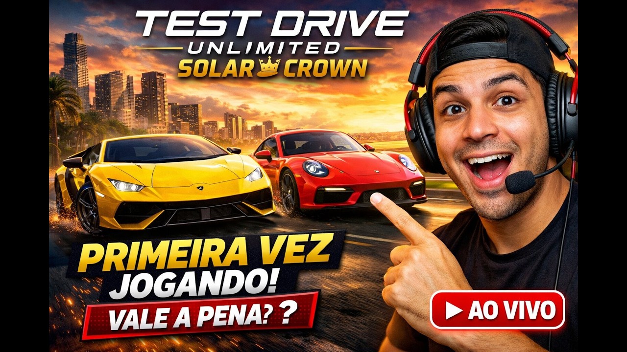 🔥 PRIMEIRA VEZ em Test Drive Unlimited Solar Crown! Gameplay AO VIVO