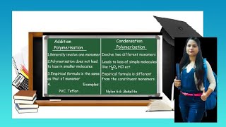 Difference between Addition polymerization and condensation polymerization // In very simple languag