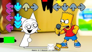 FNF Sprunki All Phases VS The Simpsons All Phases Sings Pibby Sliced (FNF Everyone Sings it)