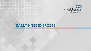 Early Knee Exercises