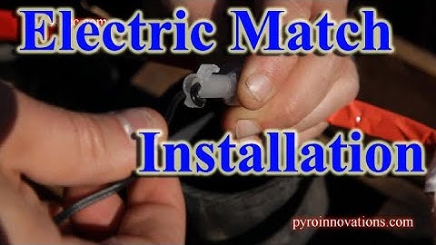 Electric Match Installation into T-Buckets