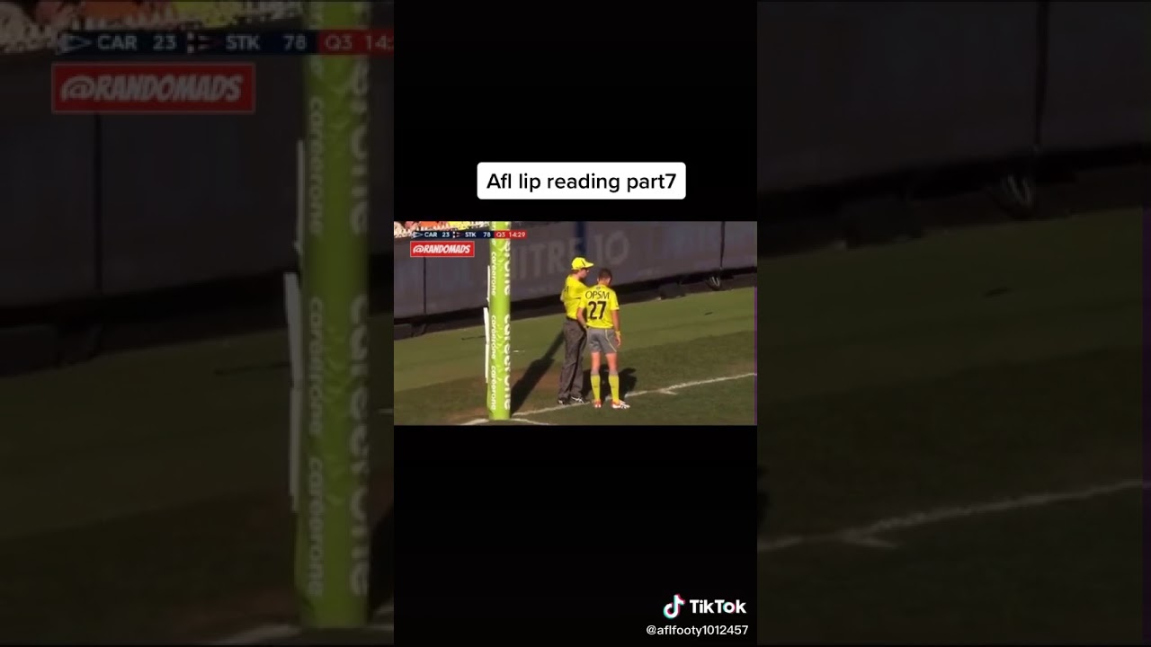 Funny AFL Lip reading part 1 from tiktok