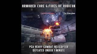 Combat Heli Defeated Under 1 Minute | Armored Core 6