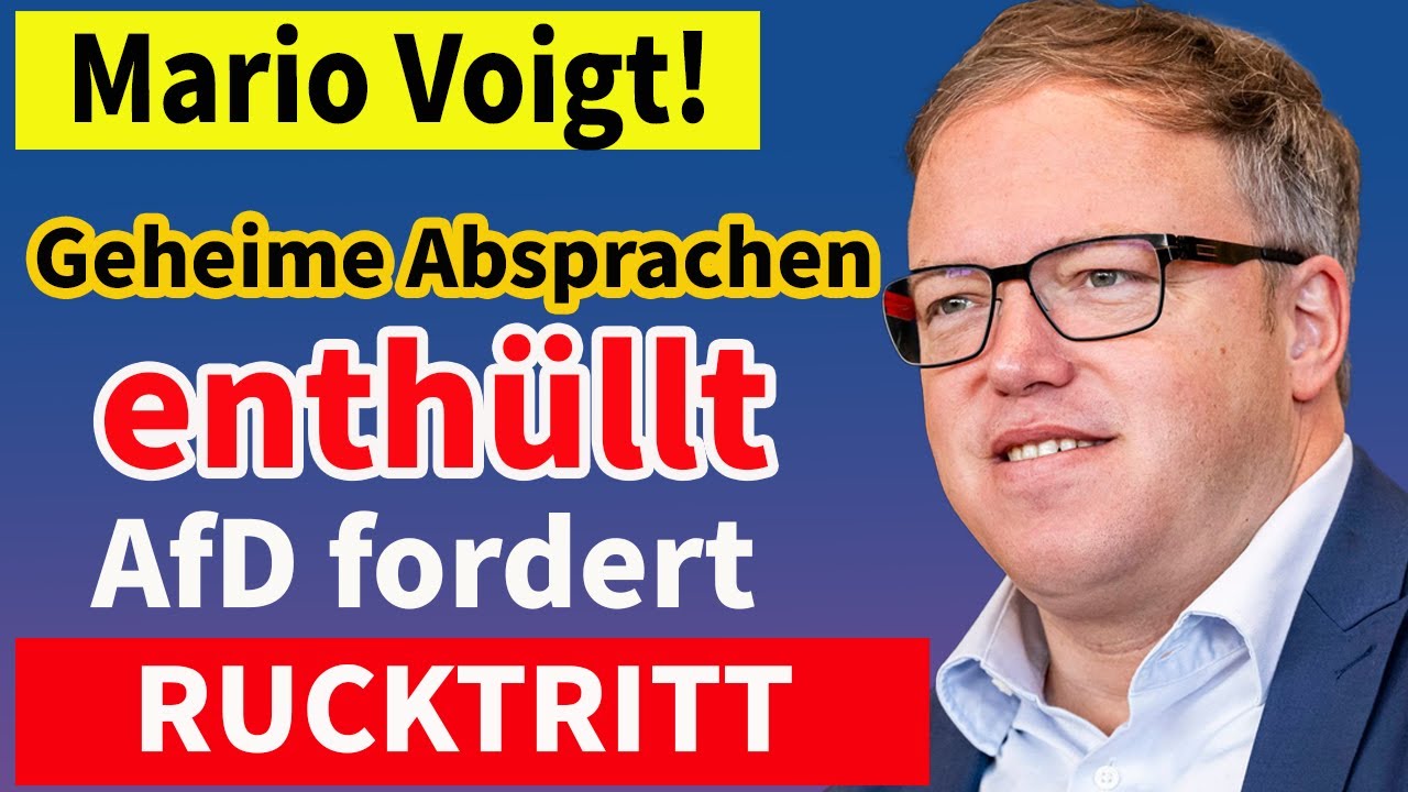 Politische Bombe! AfD will Voigts Rücktritt-Koalition in Gefahr nach Enthüllung geheimer Absprachen