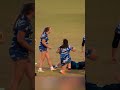 BULLDOZING her way to the try line!
