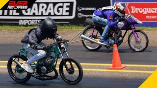 CARRERAS DE 1/4 de Milla de Motos 2 Tiempos vs 4 Tiempos 🔥 Final 14 seg. Piques Barranquilla 2023.