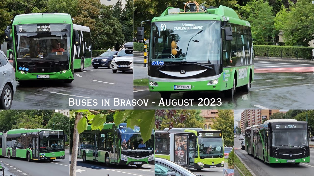 🌥️🌳Buses & Trolleybuses / Autobuze și Troleibuze în Brașov 🚍🚎 - August 2023