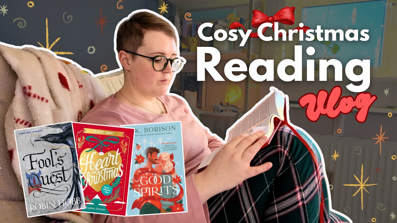 Уютный рождественский видеоблог о чтении 🎄 Дочитываю книгу Робин Хобб и начинаю читать новые праз...